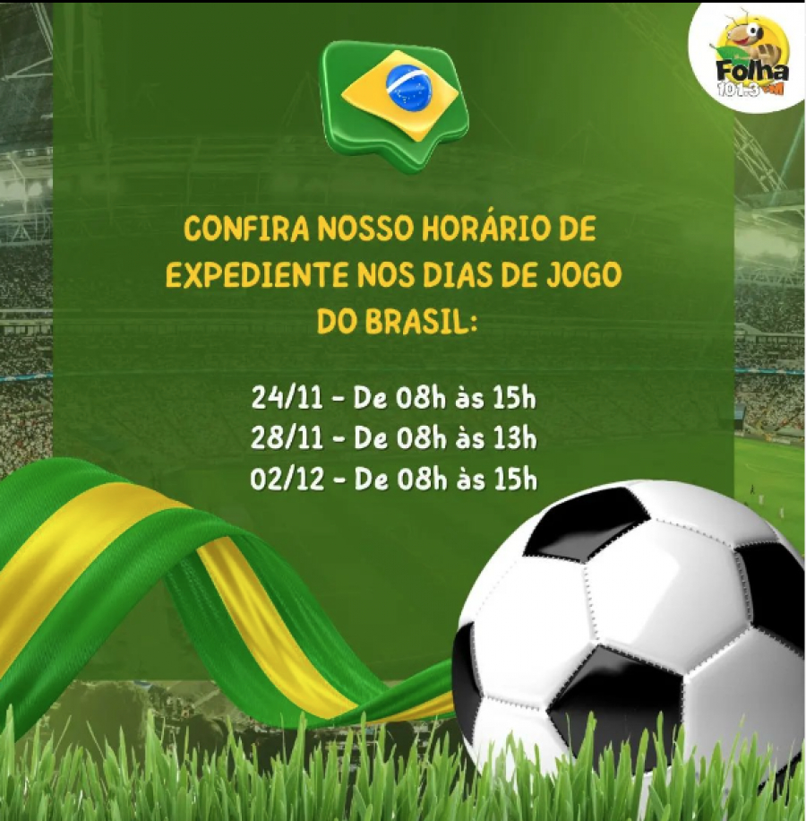 Hoje é dia de jogo do Brasil. VemProDitado!