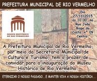 Prefeitura de Rio Vermelho inaugura Museu Histórico nesta sexta-feira