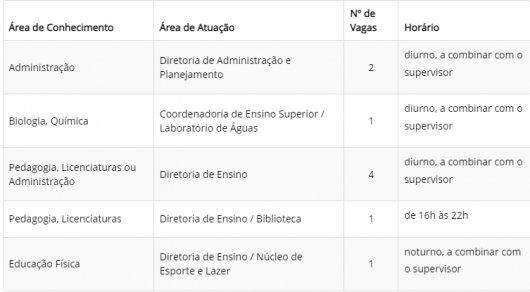 OPORTUNIDADE: IFMG/SJE abre inscrições para seleção de 9 estagiários