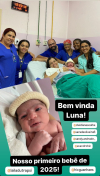 Primeiro bebê guanhanense nascido em 2025 veio ao mundo 04 minutos após a virada!