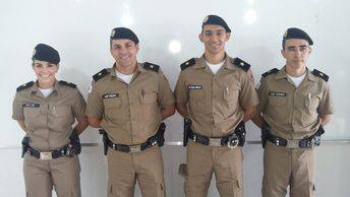 Guanhães: Polícia Militar recebe 4 novos Oficiais na Companhia