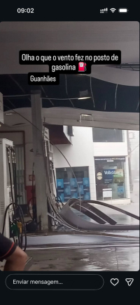 Moradores registram estragos causados pelas chuvas em Guanh&atilde;es