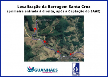 25 DE OUTUBRO: Barragem Santa Cruz será inaugurada no dia do Aniversário de Guanhães