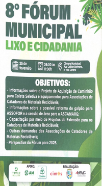 8° FÓRUM MUNICIPAL LIXO E CIDADANIA