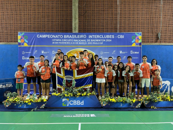 Atletas da região apresentam bom desempenho na I Etapa do Circuito Nacional de Badminton, em São Paulo