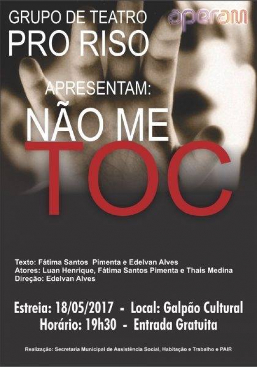 Capelinha recebe espetáculo teatral sobre exploração sexual de crianças e adolescentes