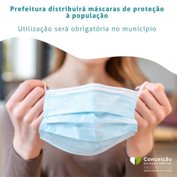 Conceição do Mato Dentro vai distribuir máscaras à população