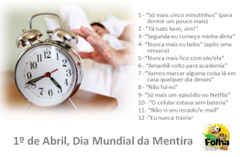 1º de Abril, Dia Mundial da Mentira