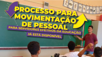 ATENÇÃO SERVIDORES EFETIVOS DA EDUCAÇÃO ESTADUAL: Abertas as inscrições para o Processo de Movimentação de Pessoal 2026