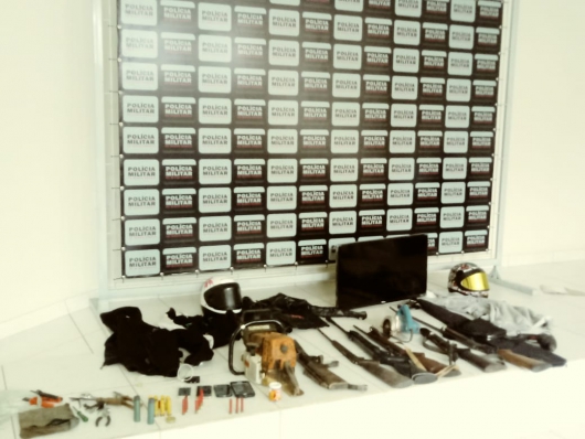 Quatro suspeitos com seis armas e produtos furtados em Guanhães e Senhora do Porto são presos