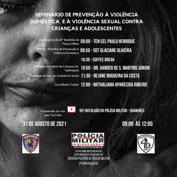 65º BPM realiza mais uma edição do Seminário de prevenção à violência doméstica e abuso sexual contra crianças e adolescentes