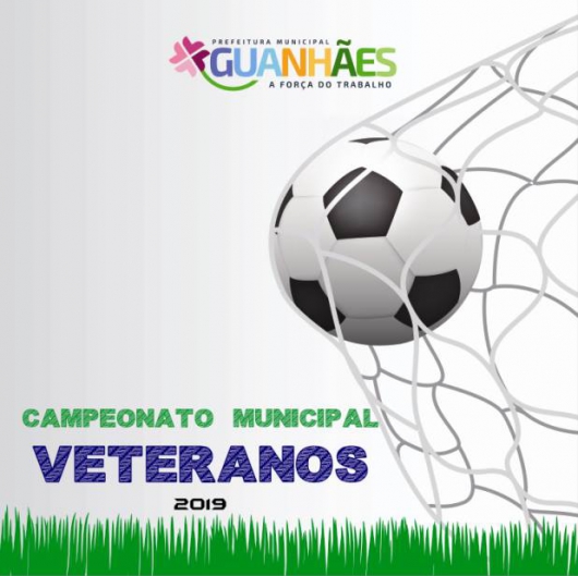 Abertas as inscrições para o Campeonato Municipal de Veteranos 2019