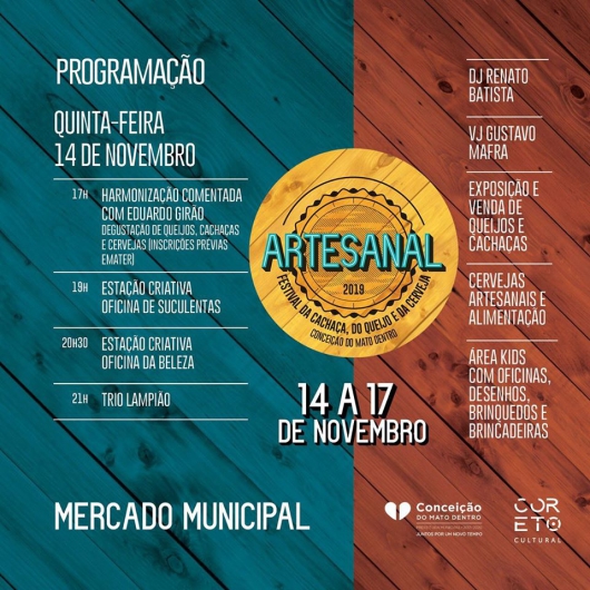 Conceição do Mato Dentro divulga programação do Festival Artesanal