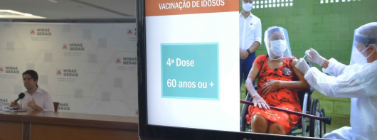 VACINAÇÃO CONTRA A COVID: Minas amplia vacinação da quarta dose para idosos acima de 60 anos