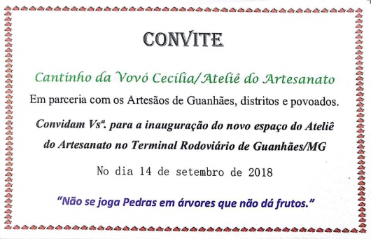 Guanhães recebe Espaço do Ateliê do Artesanato