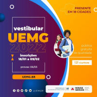 Prazo para as inscrições no vestibular UEMG 2022 termina nesta quarta