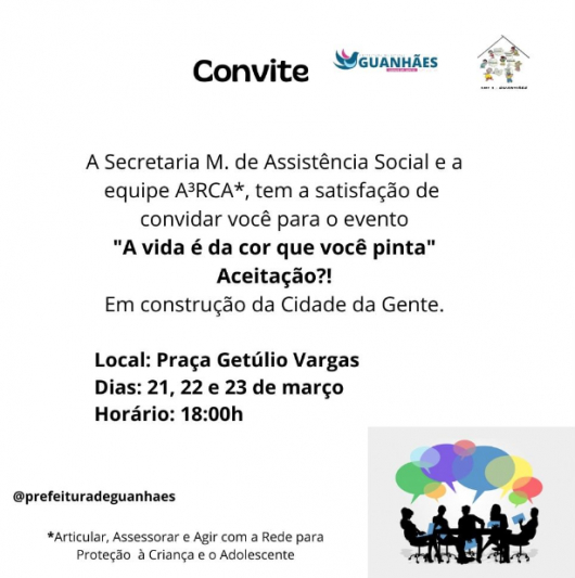 A VIDA É DA COR QUE VOCÊ PINTA: Secretaria de Assistência Social vai realizar evento sobre temática LGBTQIA+