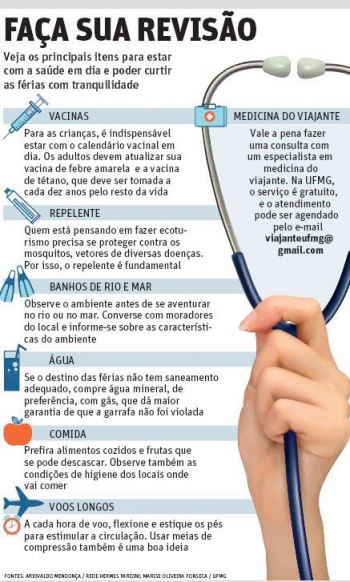 FÉRIAS Check-up da saúde pode prevenir fim prematuro da viagem