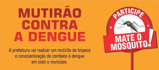 Coluna promove mutirão contra dengue na próxima semana