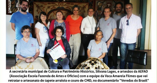 Conceição do Mato Dentro: Tapete Arraiolo e artesanato em couro serão retratados em documentário