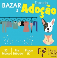 Feira de adoção e bazar em prol dos animais de rua acontece neste sábado em Guanhães!