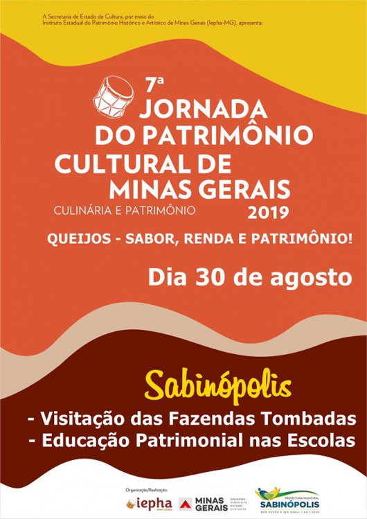 Sabinópolis adere 7ª Jornada do Patrimônio Cultural de Minas Gerais