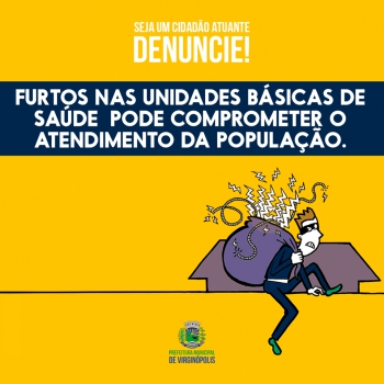 Furtos nas Unidades Básicas de Saúde de Virginópolis podem comprometer o atendimento da população