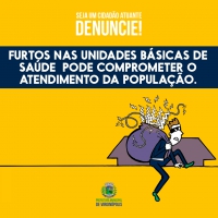 Furtos nas Unidades Básicas de Saúde de Virginópolis podem comprometer o atendimento da população