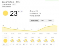 Guanh&atilde;es e regi&atilde;o: Frio come&ccedil;a a chegar e term&ocirc;metros j&aacute; apresentam queda nas temperaturas