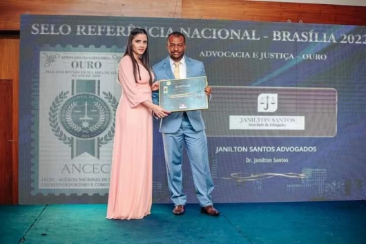 GUANHÃES: Escritório de Advocacia Janilton Santos é reconhecido nacionalmente com selo de referência, pela excelência em serviços prestados