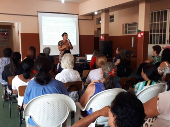 SOBRE O DIA DA MULHER: Mulheres de Guanhães participam de Palestra sobre seus direitos, promovida pela Assistência Social e INSS
