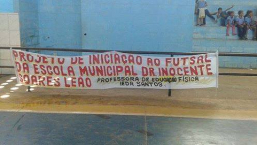 1° Projeto de Futsal será realizado esta semana na E.M Dr. Inocente Soares Leão