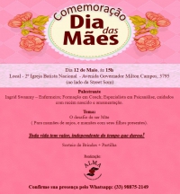 Grupo de Apoio ao Luto Materno vai realizar evento em comemoração ao Dia das Mães