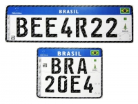 Novo modelo de placas de veículos começa a valer em 1º de setembro