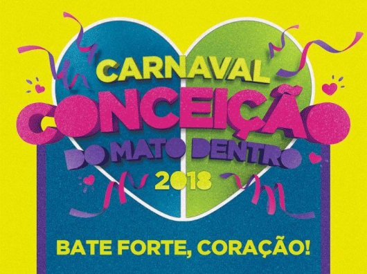 Conceição do Mato Dentro divulga programação do Carnaval 2018