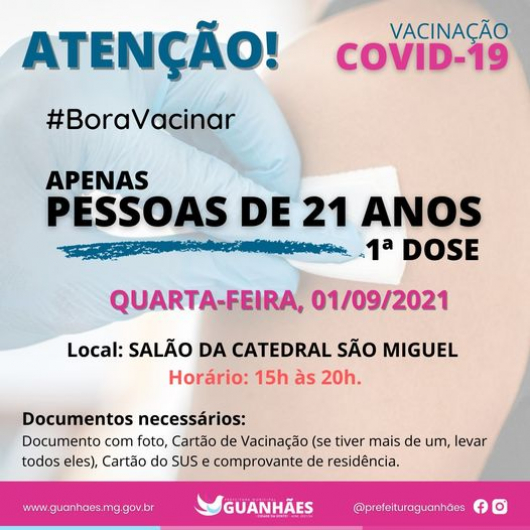 IMUNIZAÇÃO CONTRA A COVID - GUANHÃES