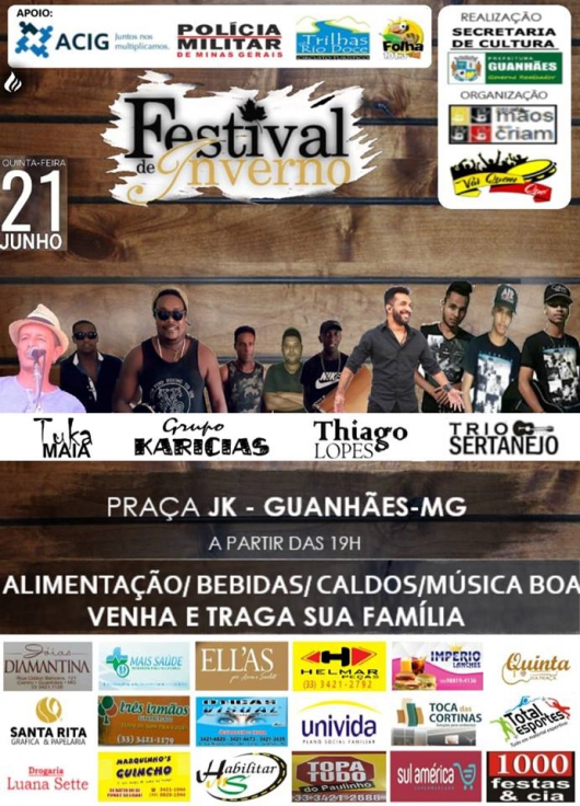 CULTURA: Hoje tem mais Festival de Inverno no Quinta na Praça!