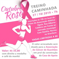 Associação Águia vai promover evento esportivo em alusão ao Outubro Rosa em Guanhães