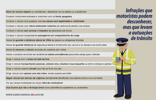 Infrações pouco conhecidas podem atrapalhar as férias dos motoristas