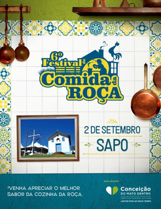 Distritos de Conceição do Mato Dentro vão receber a 6ª Edição do Festival de Comida da Roça