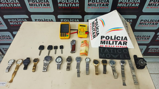 MILITARES RECUPERAM PRODUTOS DE FURTO EM GUANHÃES