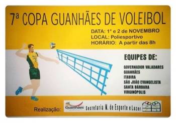 Atletas disputam a 7ª Copa Regional de Voleibol Masculino neste fim de semana