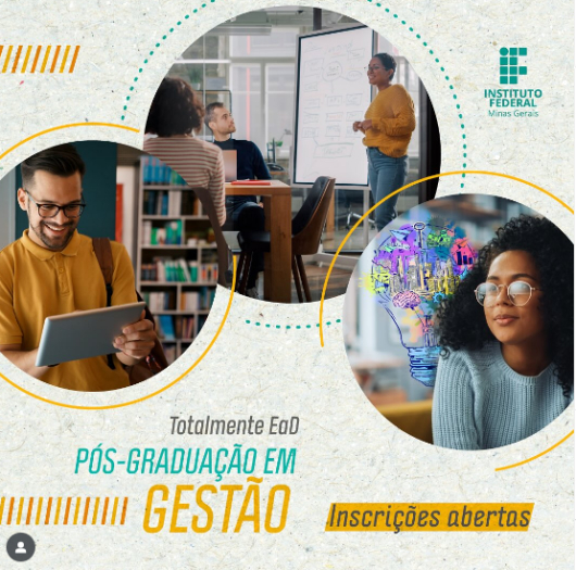 IFMG abre inscrições para pós-graduação em Gestão com ênfase em diferentes áreas