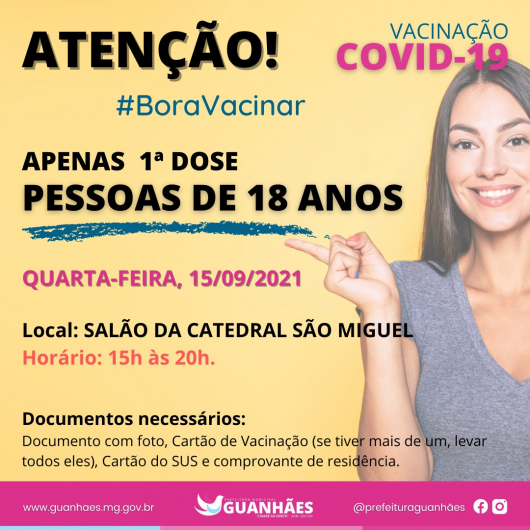 IMUNIZAÇÃO CONTRA A COVID - GUANHÃES