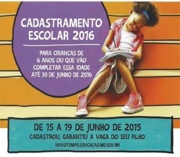 Atenção pais: Cadastramento escolar começa na próxima segunda em Guanhães