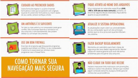 NET orienta cuidados para usar a internet com segurança