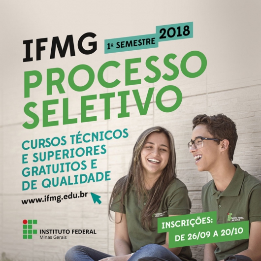 IFMG/SJE: Divulgados editais do Processo Seletivo para o primeiro semestre de 2018