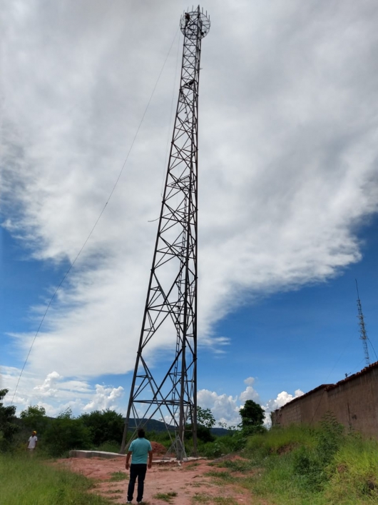 Montagem da Torre TV em Guanhães é concluída