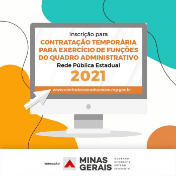 Inscrições para processo de contratação temporária para quadro administrativo na rede estadual de ensino estão abertas