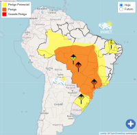 Avisos deixam 90% de Minas em alerta para tempestade nesta quinta